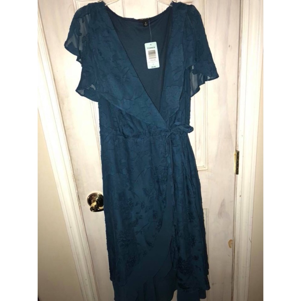 Plus sized torrid wrap around dress